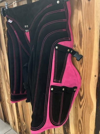 3rd Millennium Schürze Lightweight Synthetic-Leder PINK kurz