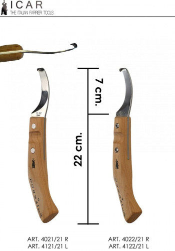 ICAR Messer ergo fix gerade Klinge rechts