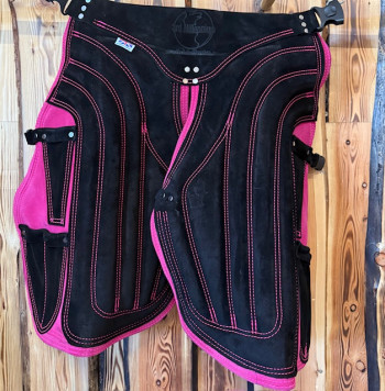 3rd Millennium Schürze Lightweight Synthetic-Leder PINK kurz