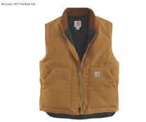 Carhartt Weste Iconic V01 FrmDck Vst Carhartt Brown