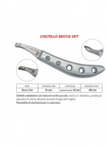 Hufmesser Bassoli Coltello Becca VET Alu, Alufarben