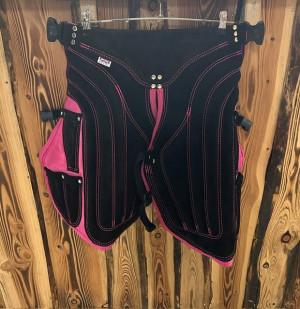 3rd Millennium Schürze Lightweight Synthetic-Leder PINK kurz