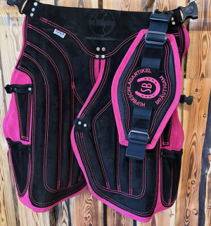 3rd Millennium Schürze Lightweight Synthetic-Leder PINK kurz