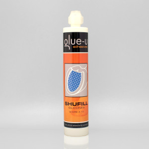 Hufpolster glue-u adhesives SHUFILL SILLICONES hellblau A10 soft 250 ml