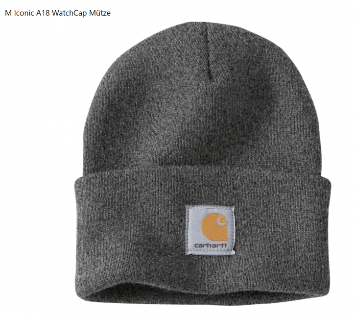 Carhartt Beanie M Iconic A18 Coal