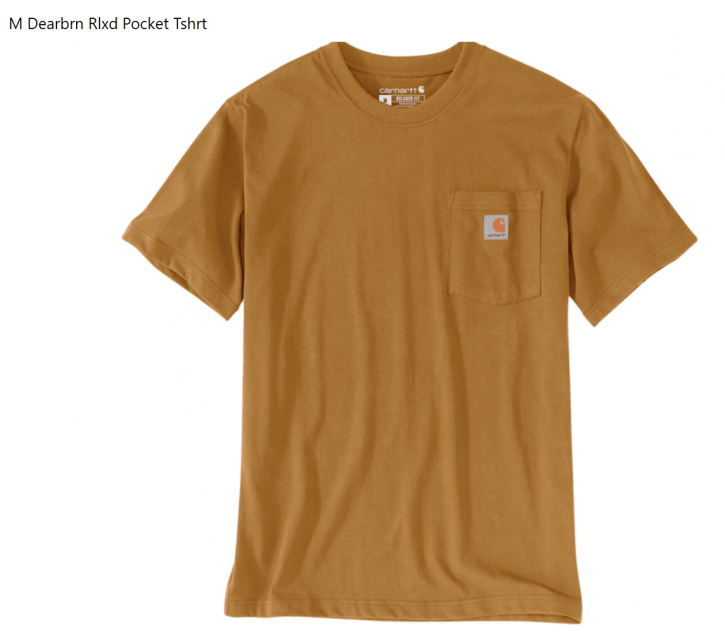 Carhartt T-Shirt M Dearbrn Rlxd Pocket Brown Gr. S