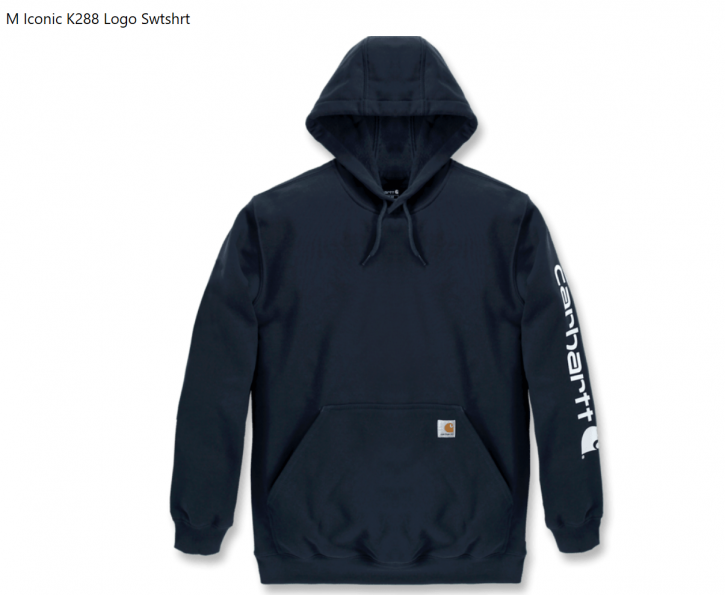 Carhartt Hoodie M Iconic K288 Logo Swtshrt New Navy Gr. XL