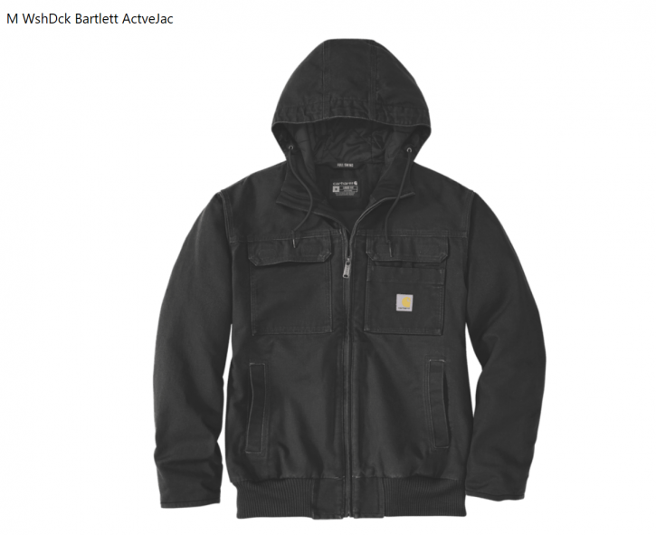 Carhartt Jacke WshDck Bartlett ActveJac Black Gr. M
