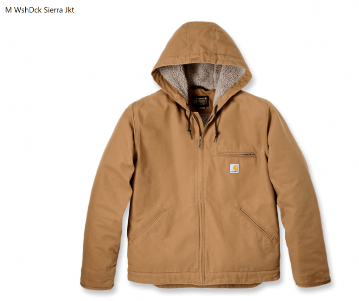 Carhartt Jacke M WshDck Sierra Carhartt Brown Gr. M